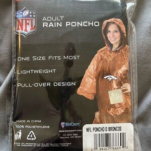 Denver Broncos rain poncho